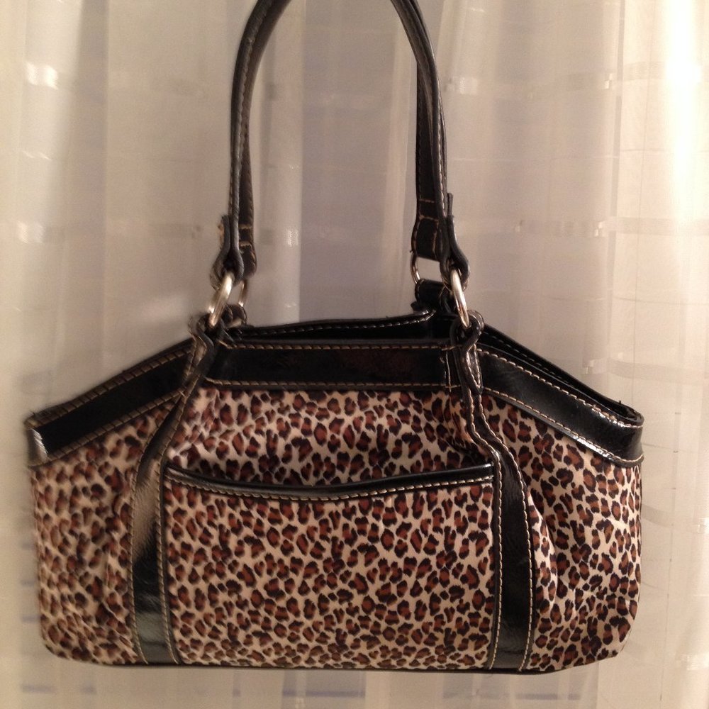 Liz Claiborne Leopard print Satchel